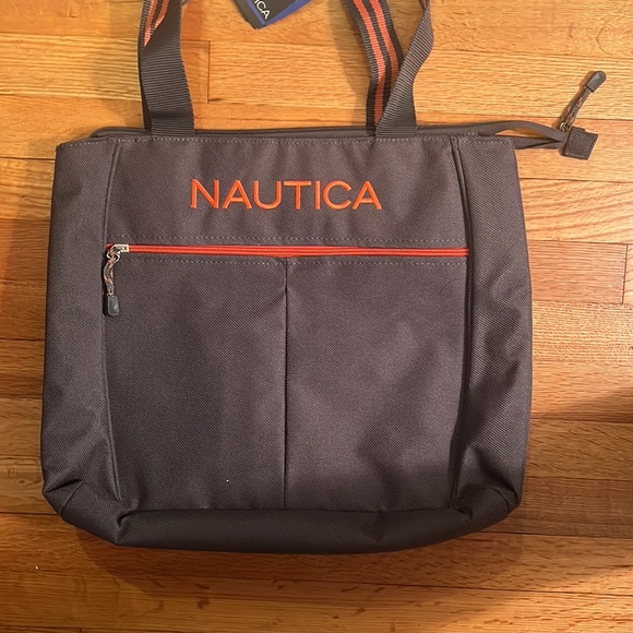 NWT Nautica Gray Tote Bag - Picture 4 of 6